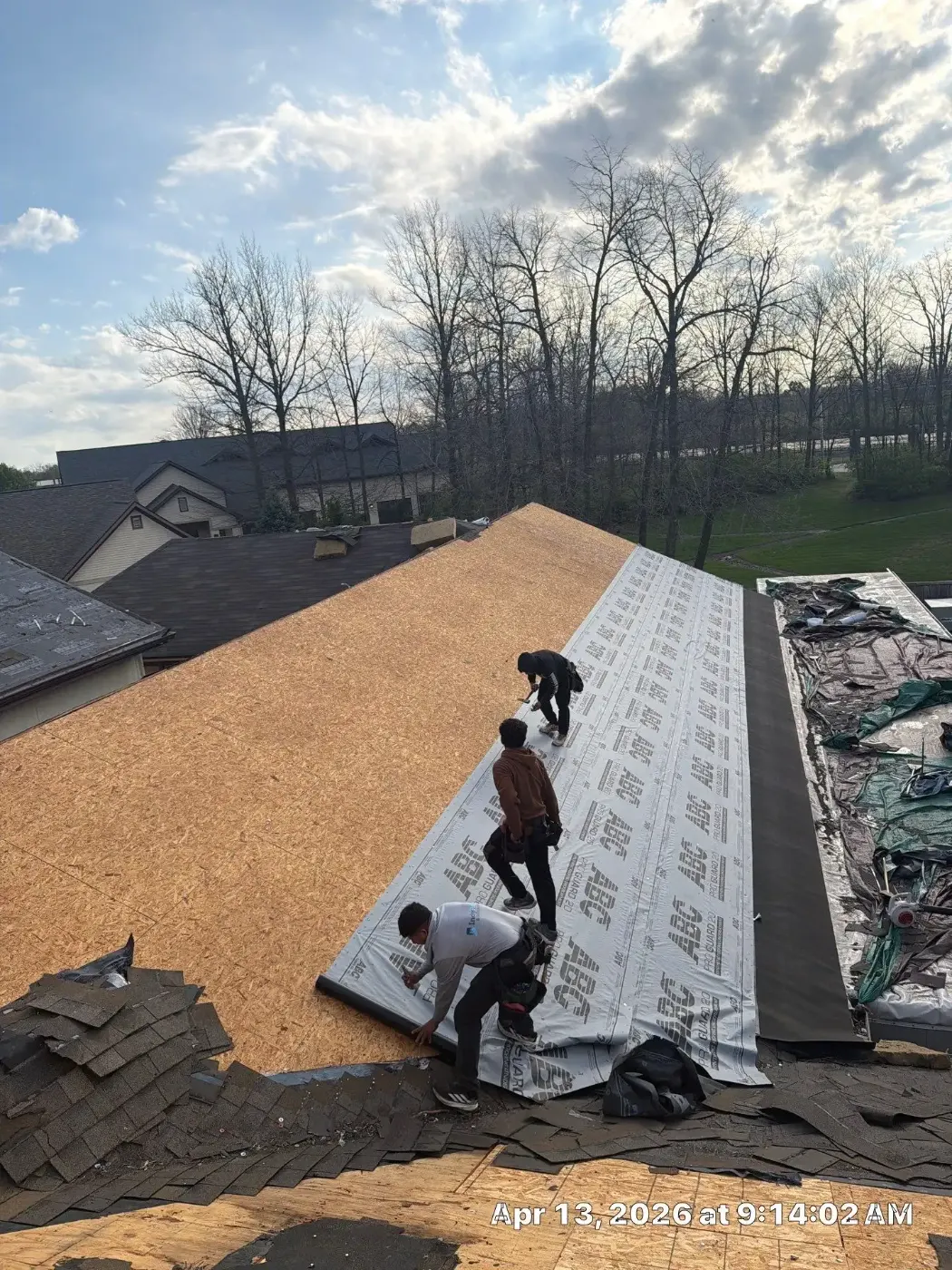 Flashing and seam work in Columbia City