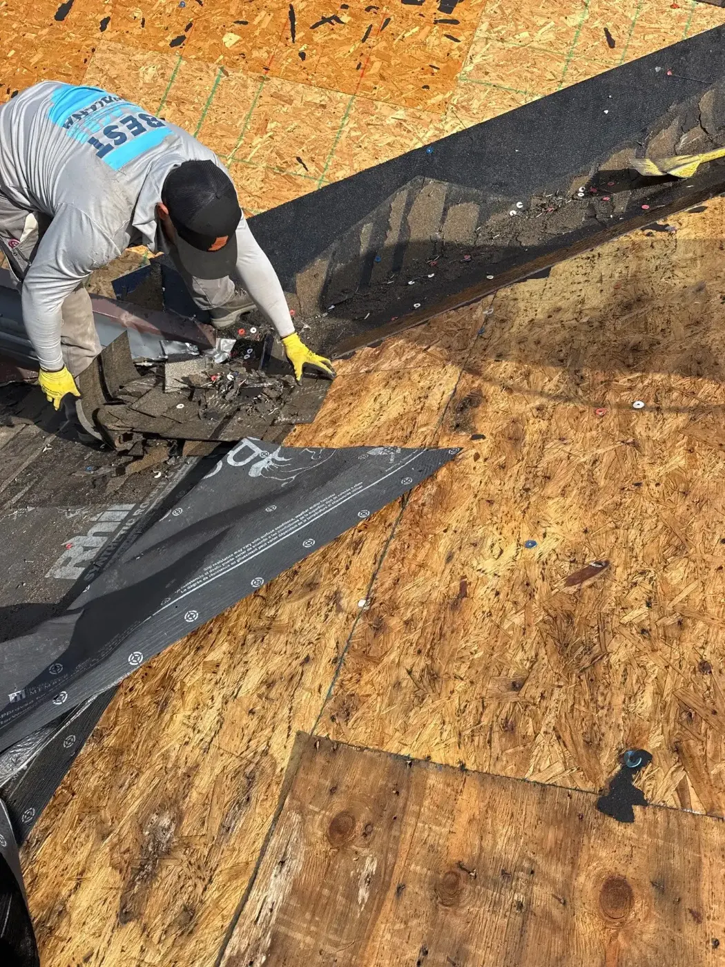 Commercial roof inspection documented in Columbia City